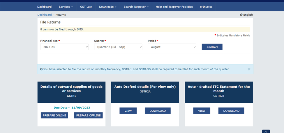 gstr file returns