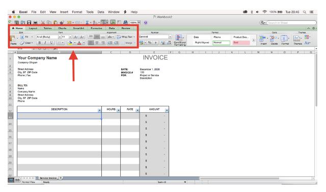How to Create a Bill in Excel