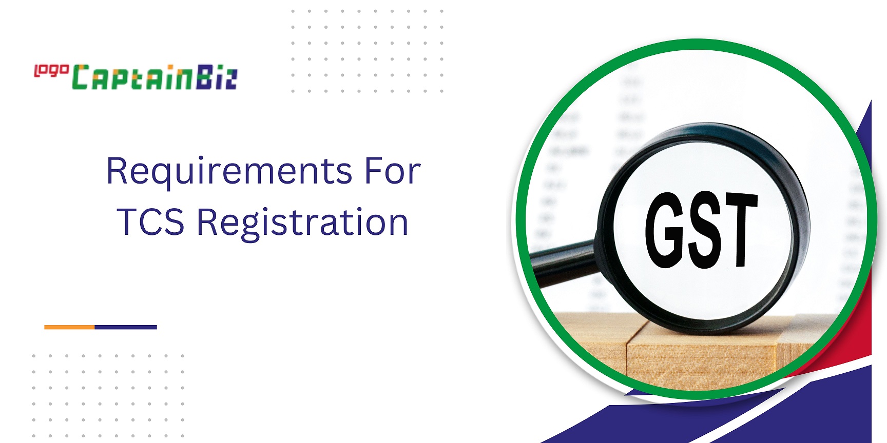 captainbiz requirements for tcs registration