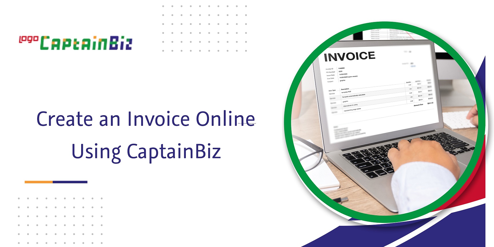 captanbiz create an invoice online using captainbiz