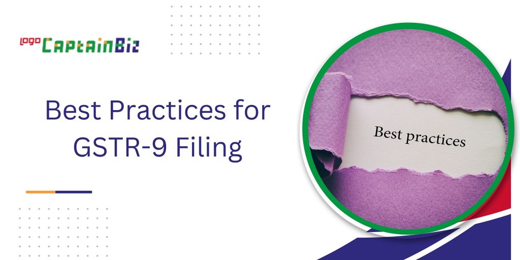 captainbiz best practices for gstr filing