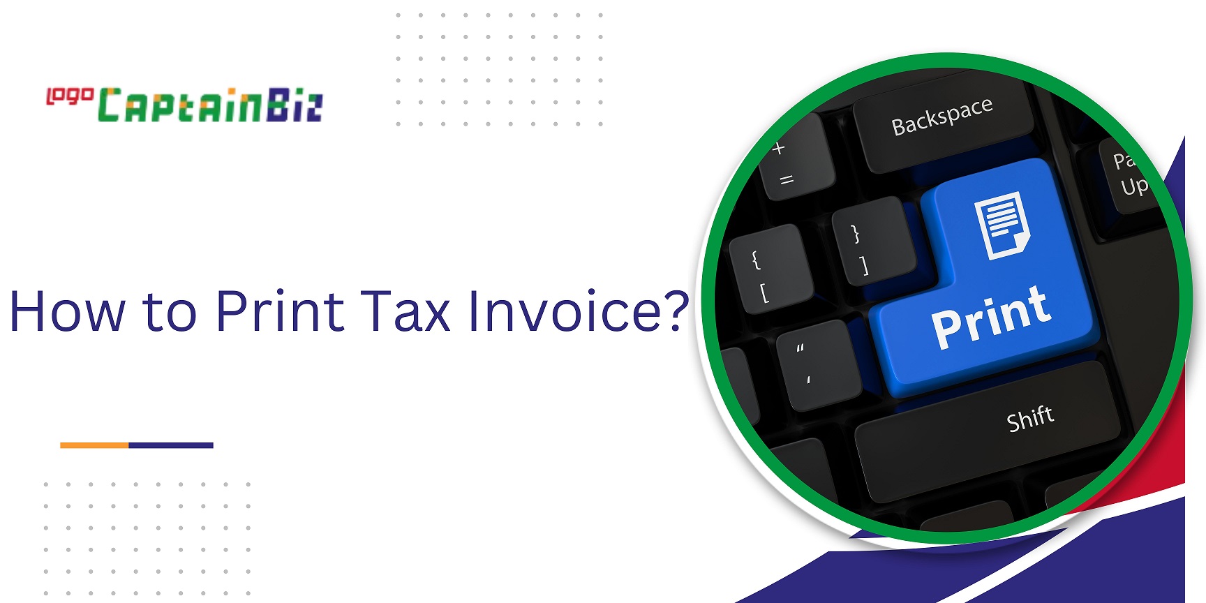 captainbiz how to print tax invoice