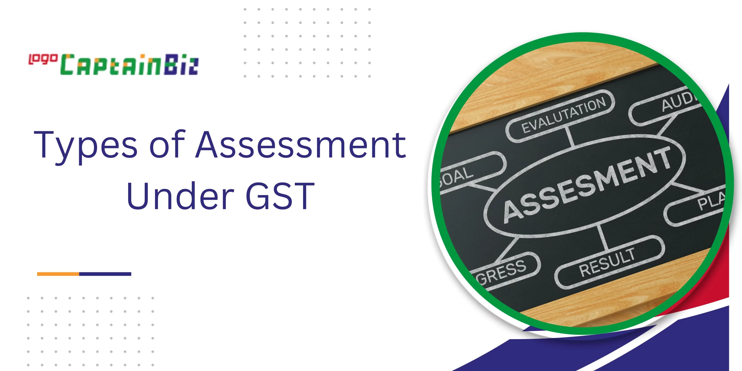 CaptainBiz: Types of Assessment Under GST