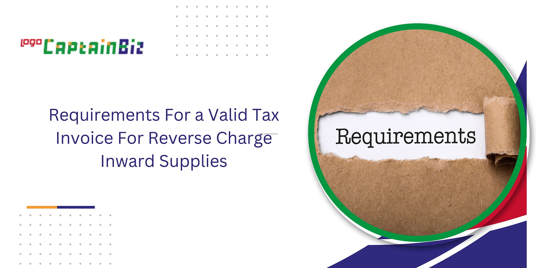 CaptainBiz:requirements for a valid tax invoice for reverse charge inward supplies