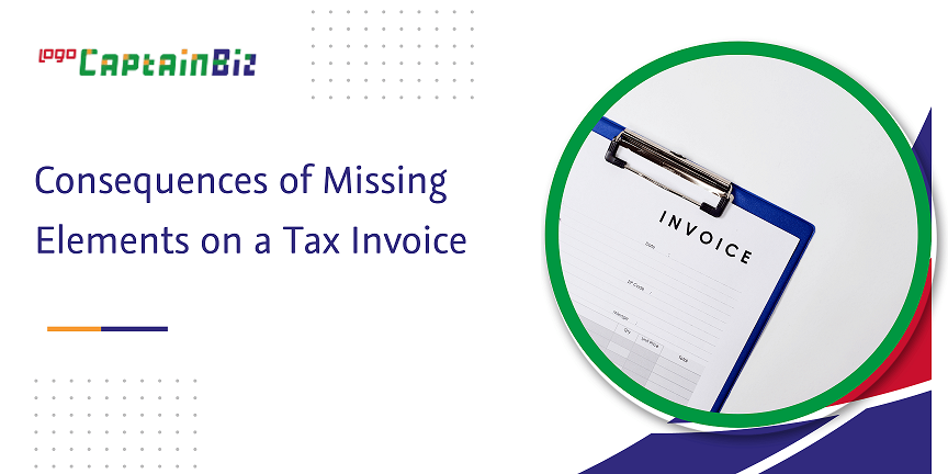 consequences of missing elements on a tax invoice