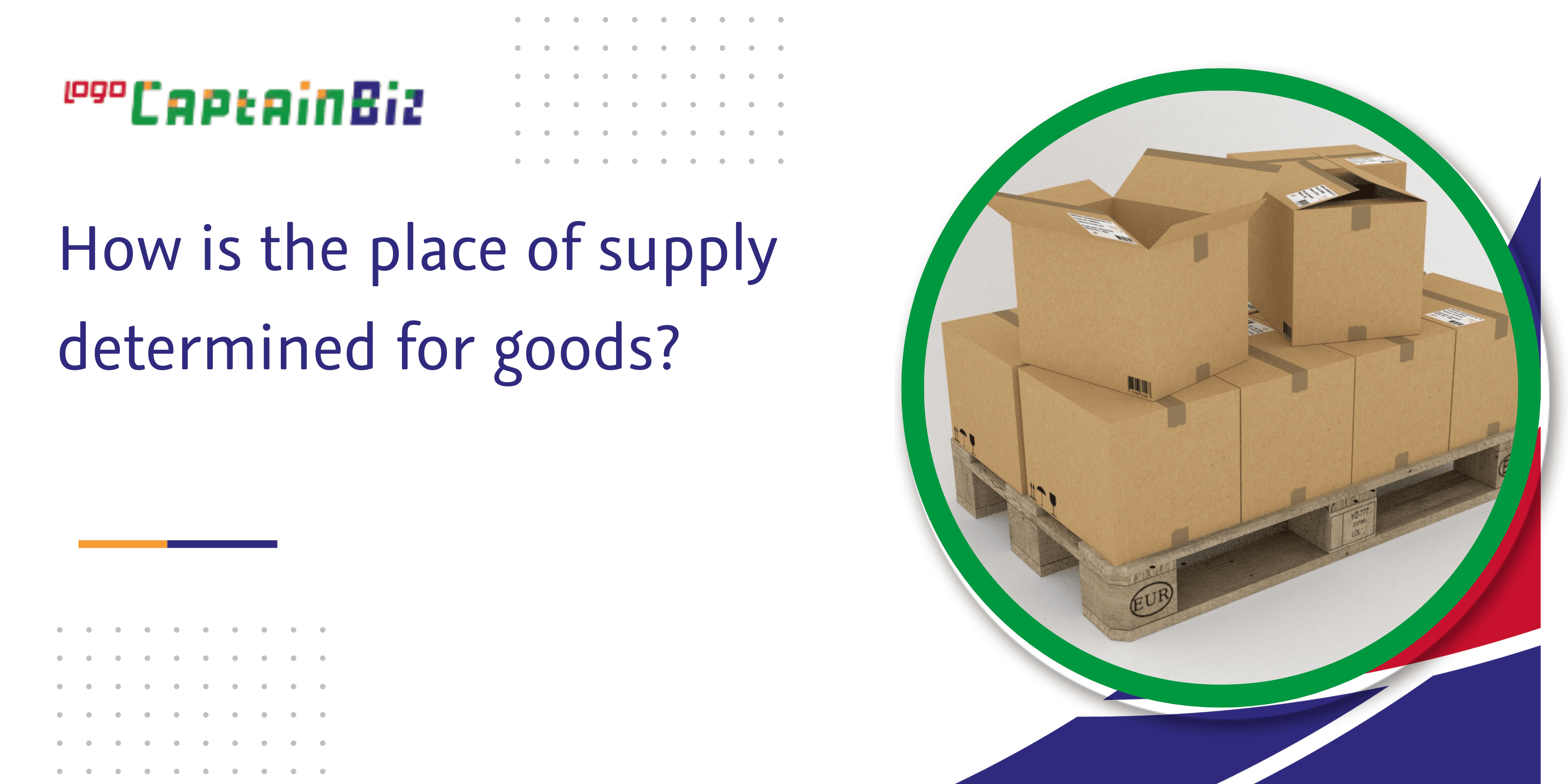 How is the place of supply determined for goods?