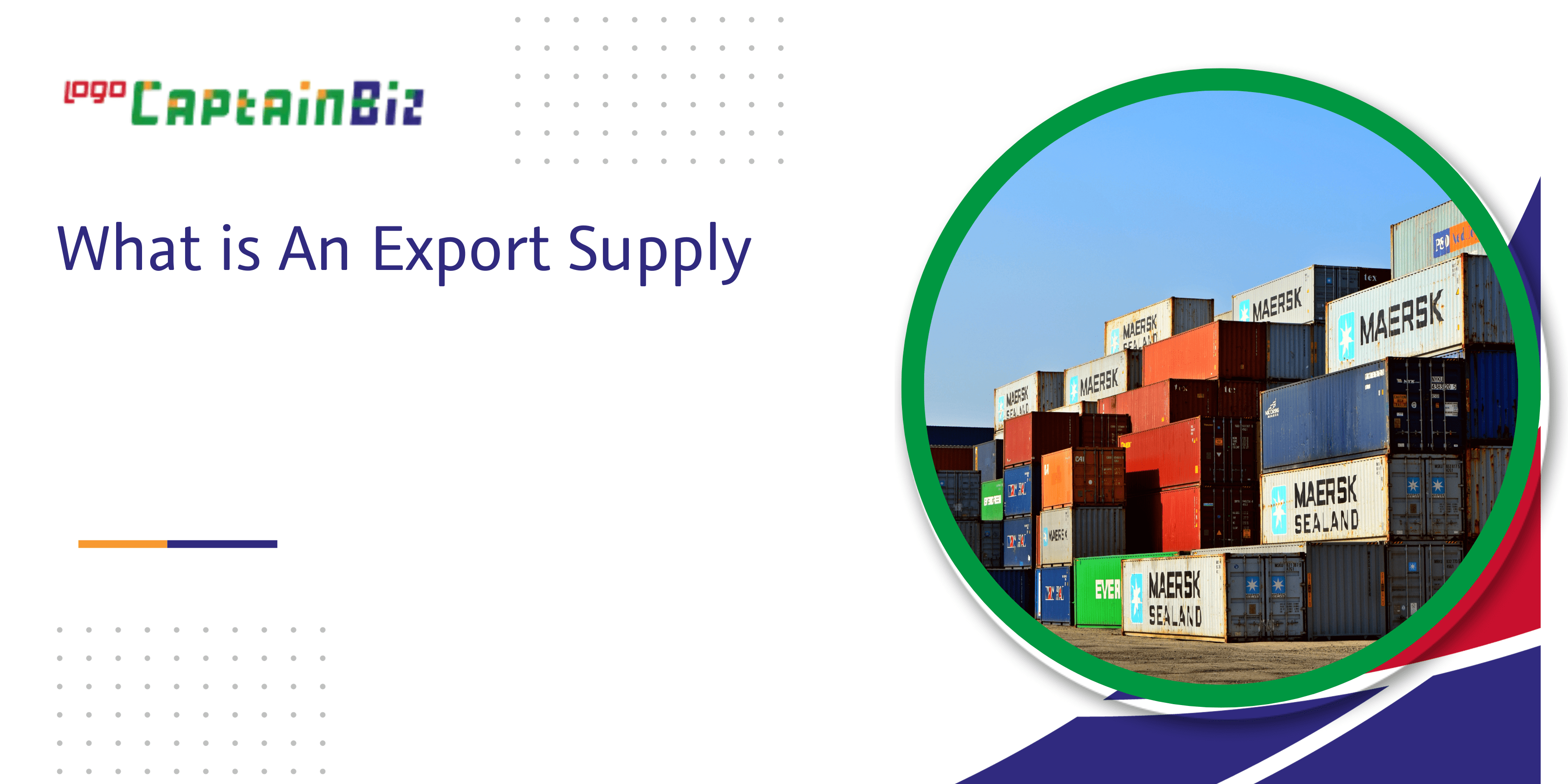 captainbiz what is export supply