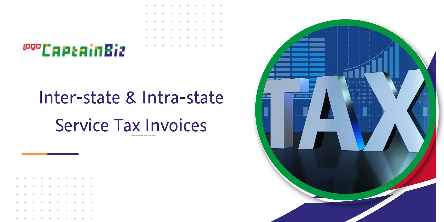 CaptainBiz: inter-state intra-state service tax invoices