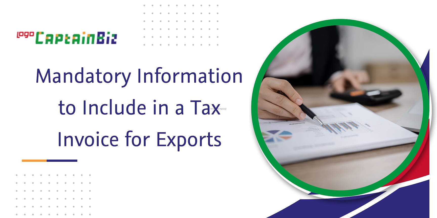 CaptainBiz: mandatory information to include in a tax invoice for exports