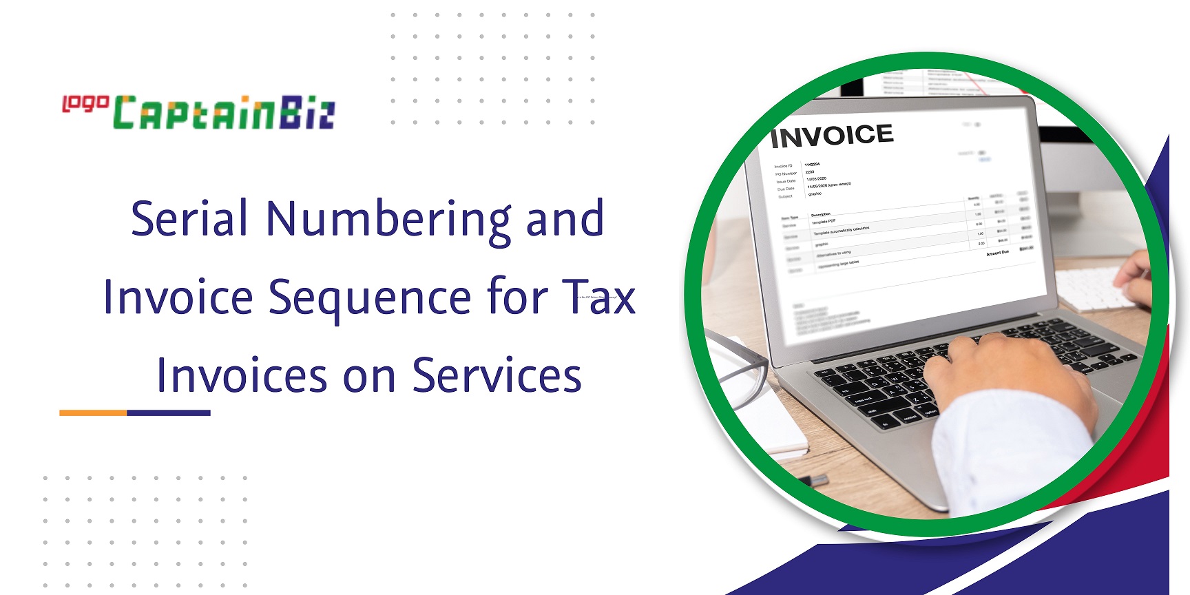 CaptainBiz: serial numbering and invoice sequence for tax invoices on services