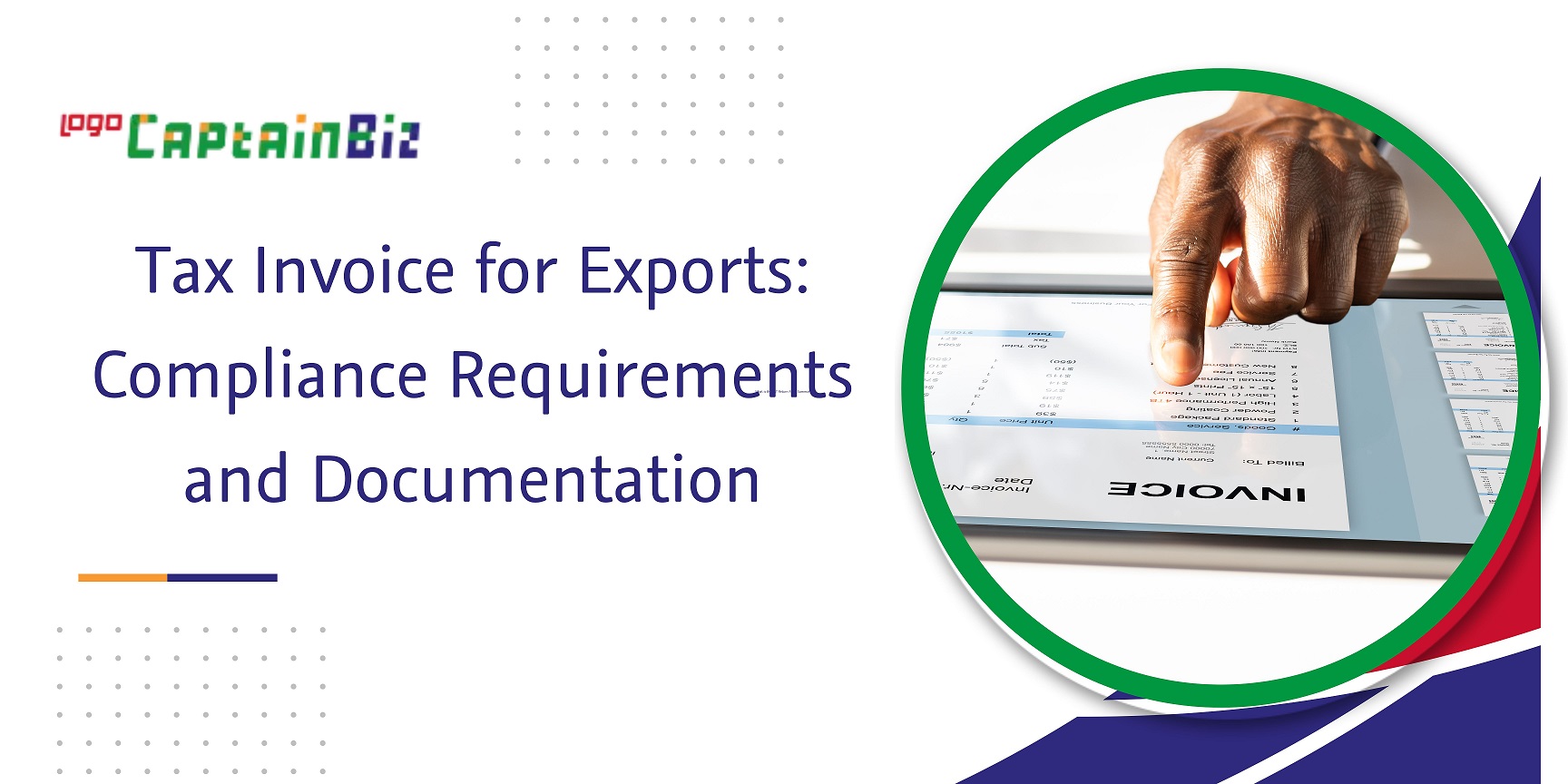 CaptainBiz: tax invoice for exports compliance requirements and documentation