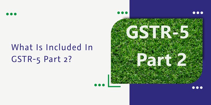 Read more about the article What Is Included In GSTR-5 Part 2?