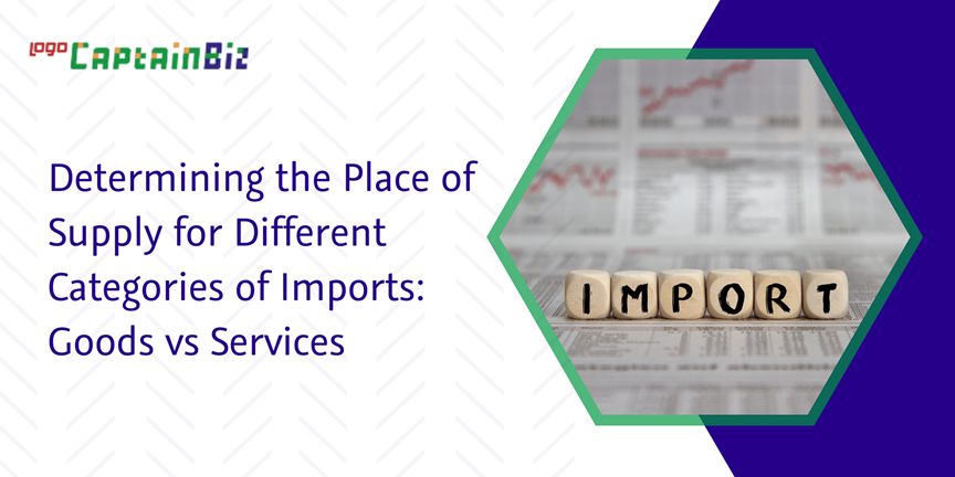 CaptainBiz: Determining the Place of Supply for Different Categories of Imports: Goods vs Services