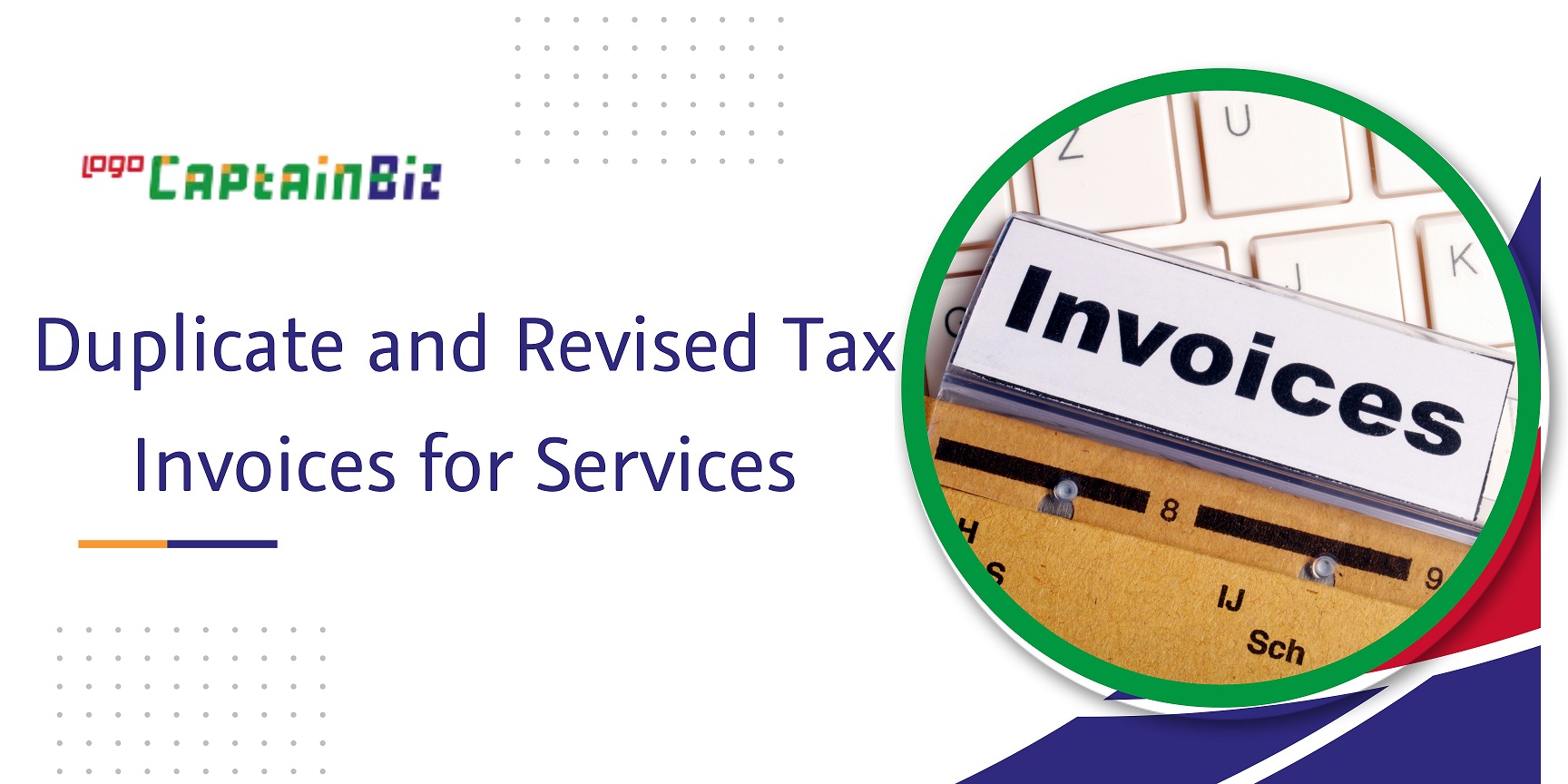 CaptainBiz: duplicate and revised tax invoices for services