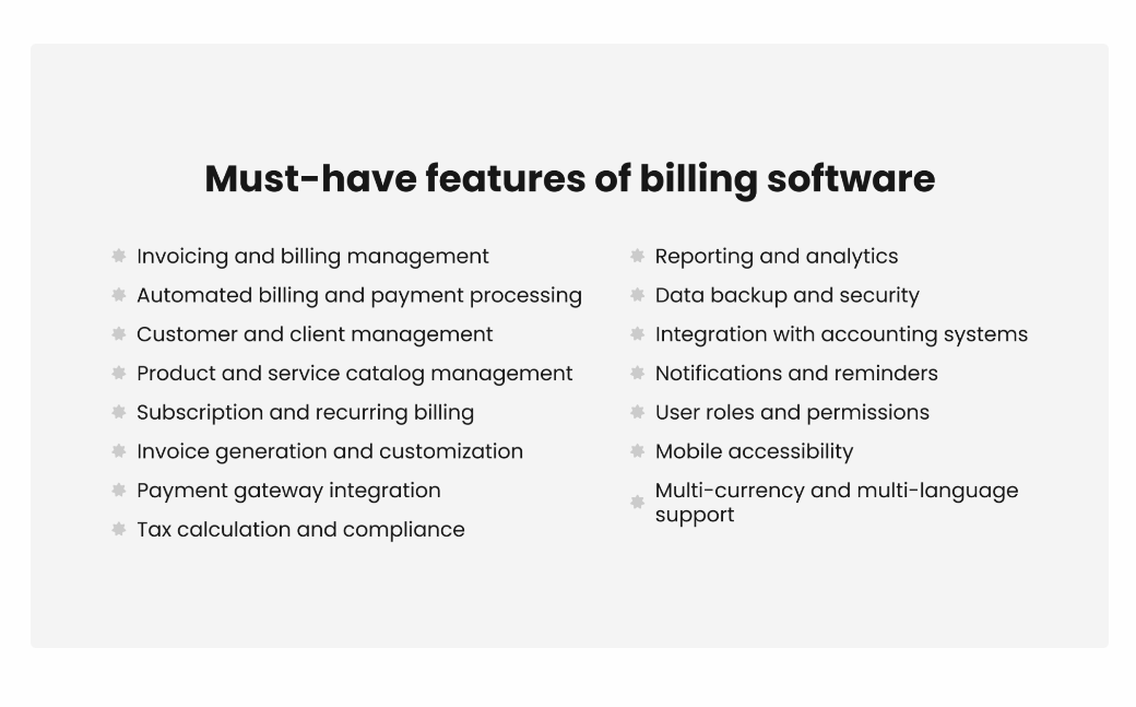 captainbiz features of billing software