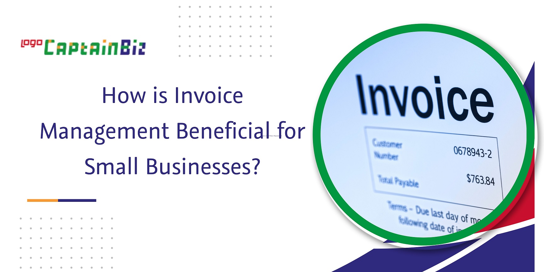 CaptainBiz: how is invoice management beneficial for small businesses