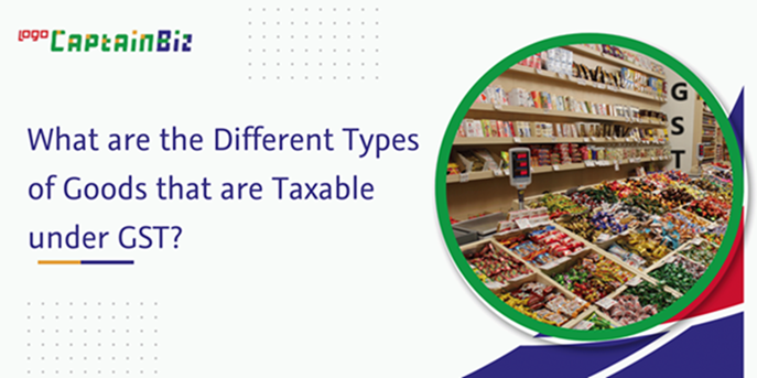 CaptainBiz: What are the Different Types of Goods that are Taxable under GST?