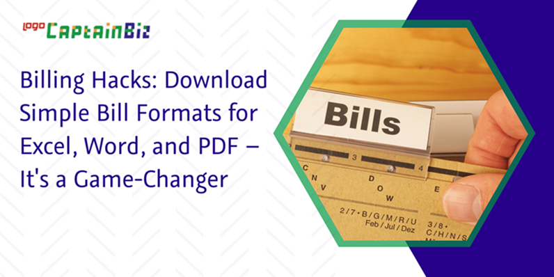 Read more about the article Billing Hacks: Download Simple Bill Formats for Excel, Word, and PDF – It’s a Game-Changer