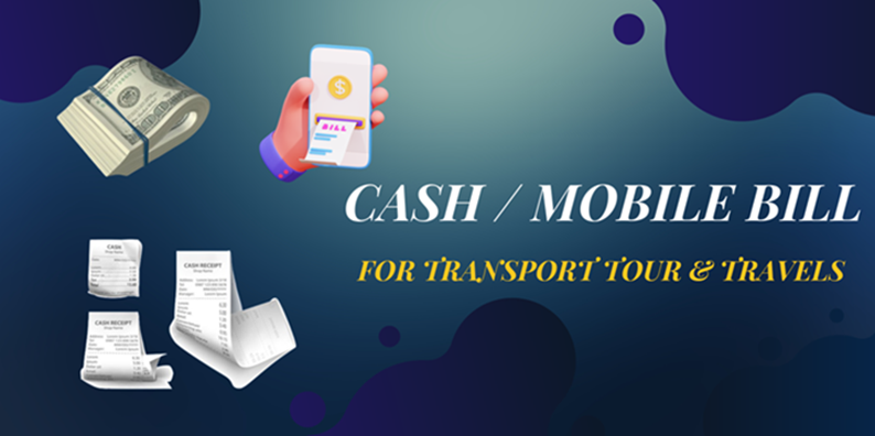 CaptainBiz: cash / mobile bill for transport tour and travels