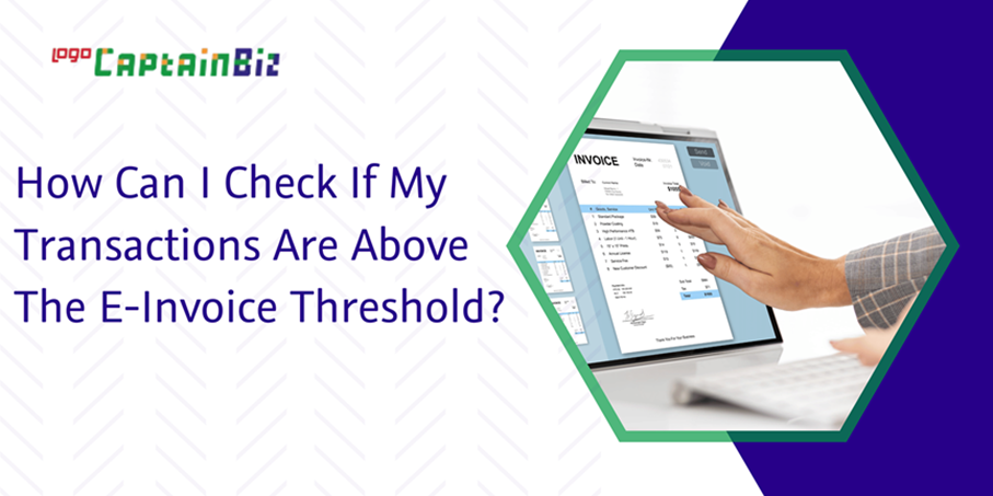 Read more about the article How Can I Check If My Transactions Are Above The E-Invoice Threshold?