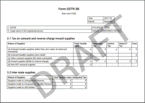 CaptainBiz: sample format of form GSTR-3B