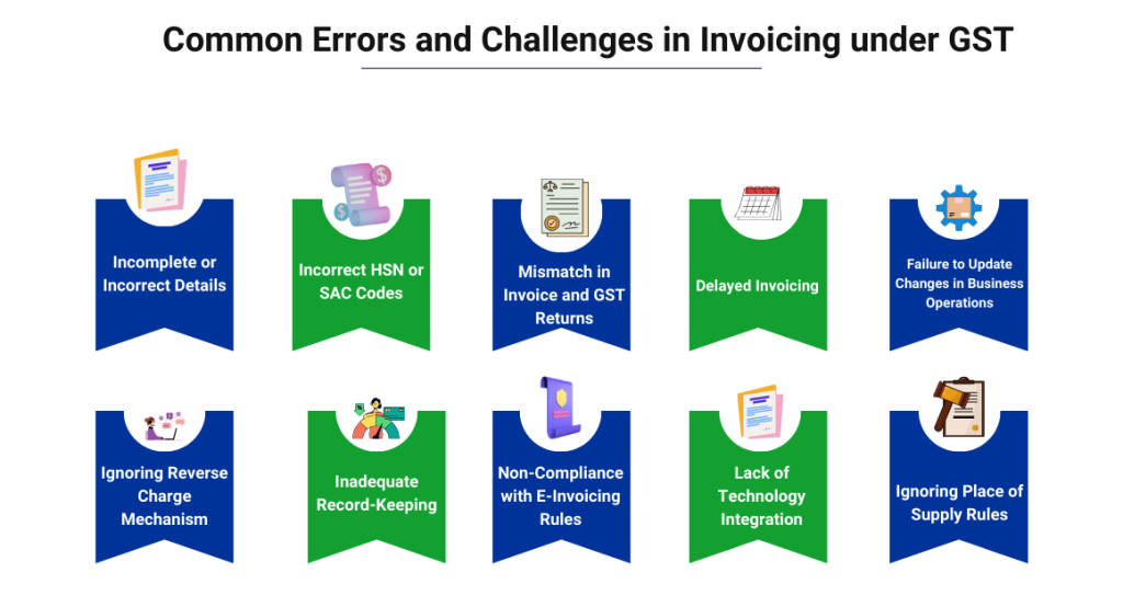 captainbiz common errors and challenges in invoicing under gst