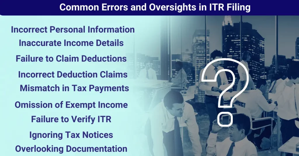 captainbiz common errors and oversights in itr filing