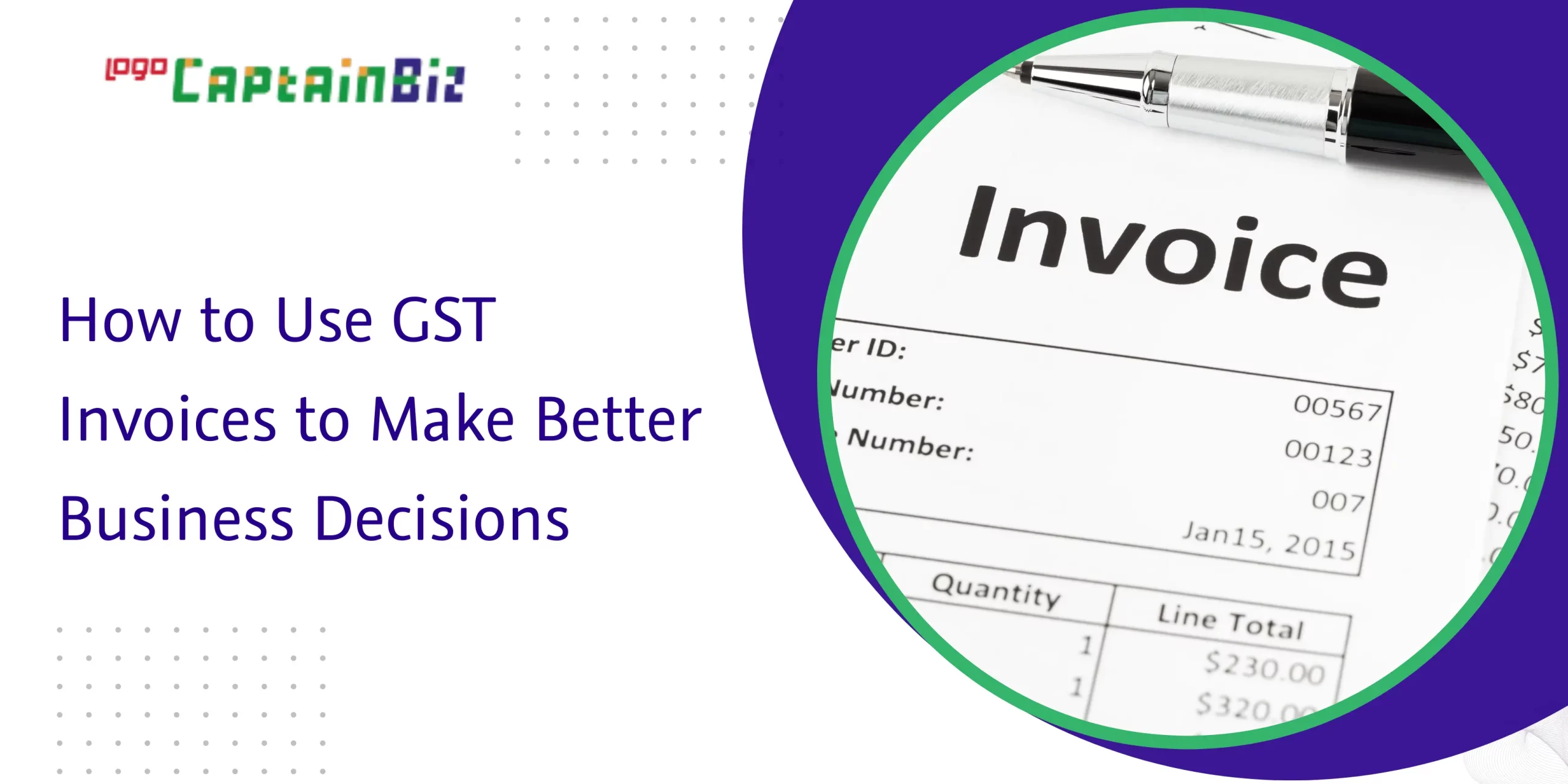 CaptainBiz: how to use gst invoices to make better business decisions