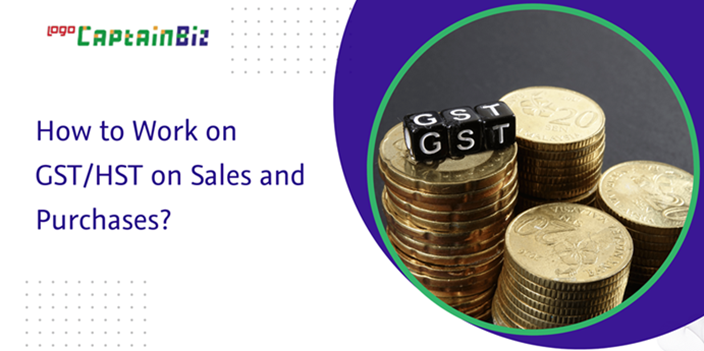 CaptainBiz: how to work on gst/hst on sales and purchases?