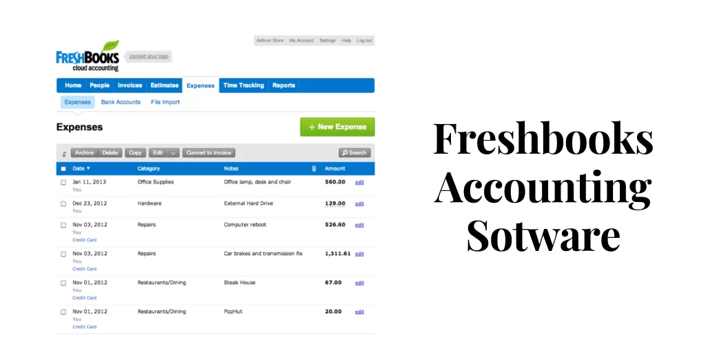 captainbiz freshbooks accounting software