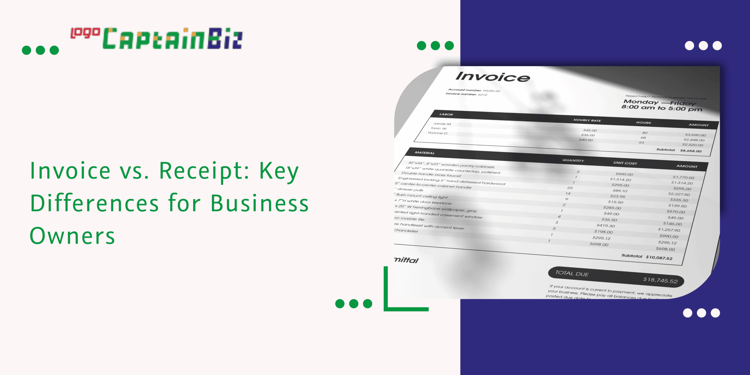 - Captainbiz Invoice vs. Receipt: Key Differences for Business Owners