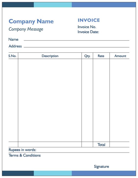 Invoice Format